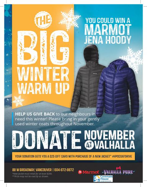 Valhalla Pure's Big Winter Warm Up in support of local communties